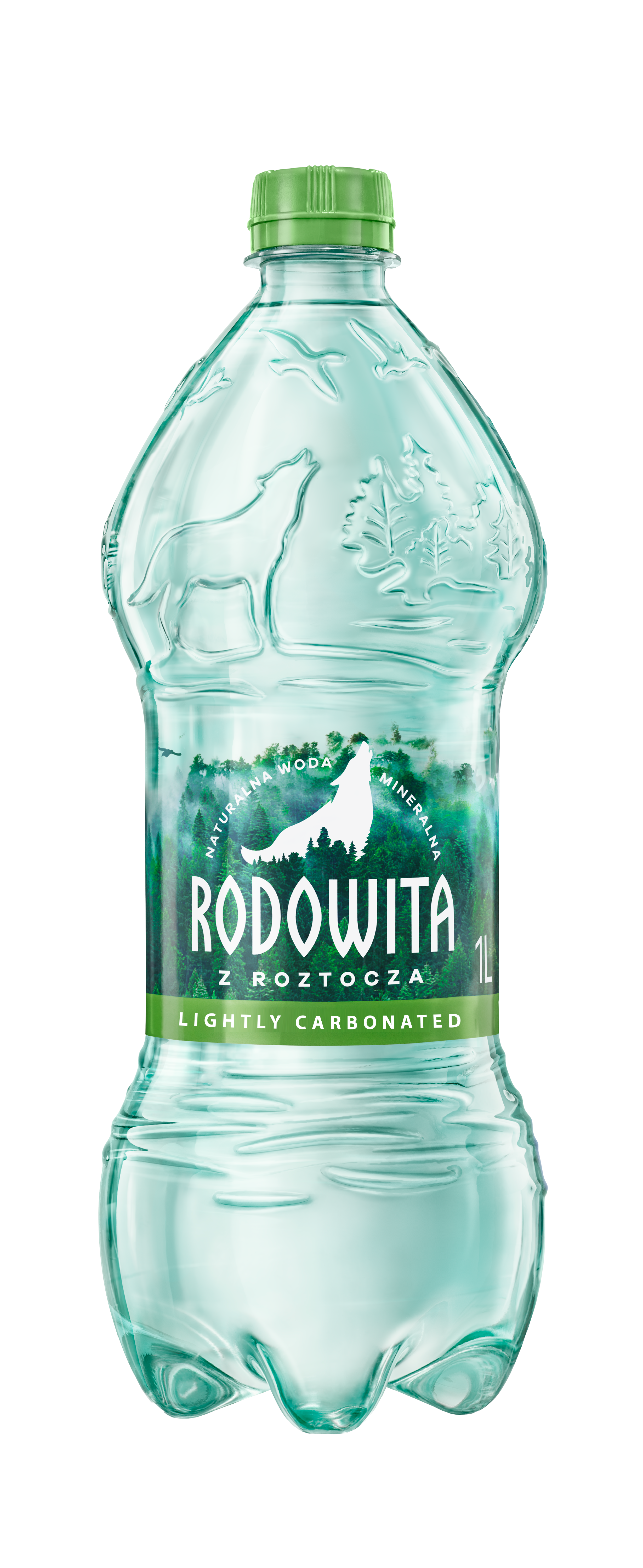 1 liter Natural Mineral Water, Lightly Carbonated