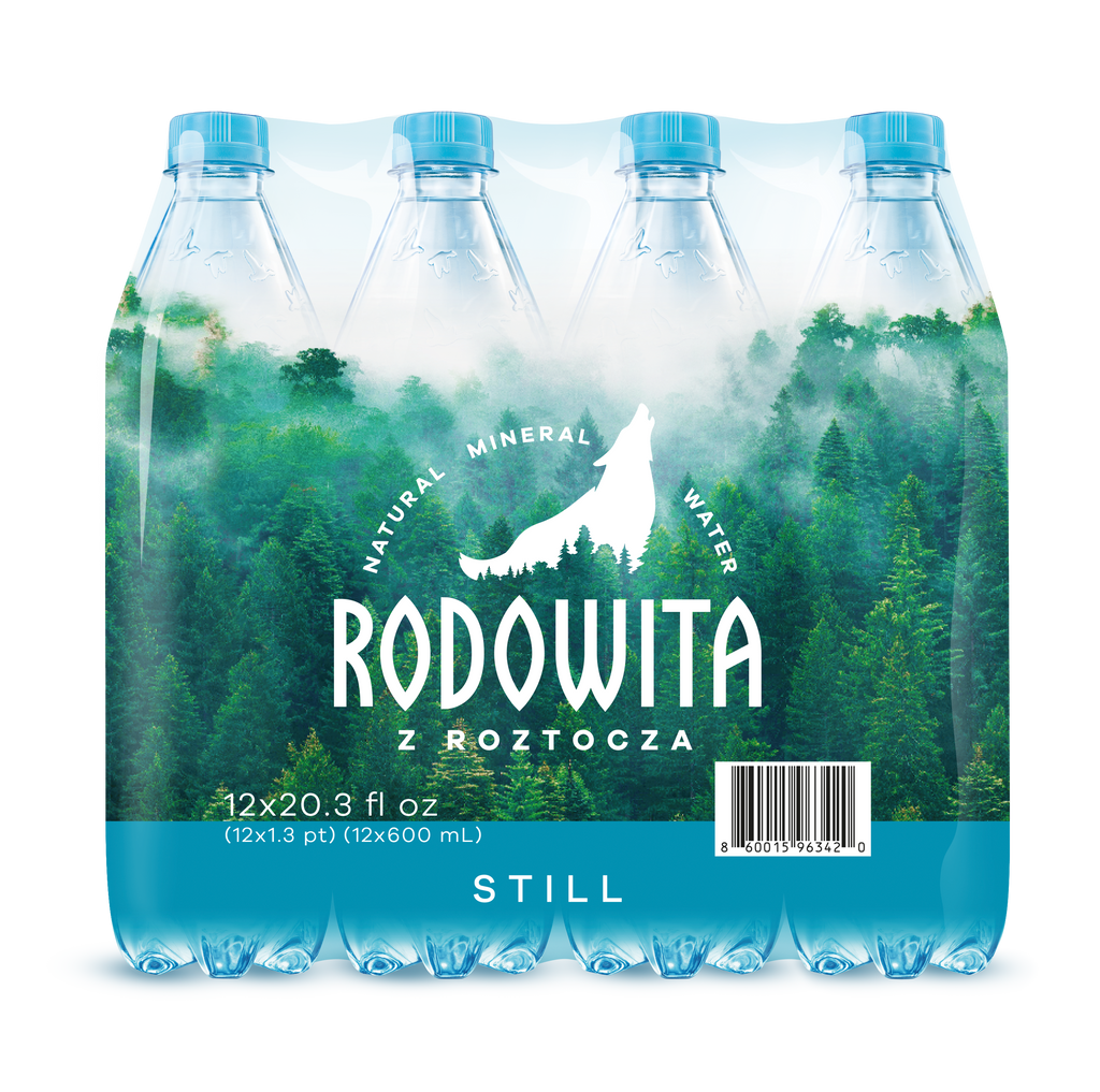 600ml 12 Bottles/Case Natural Mineral Water, Still