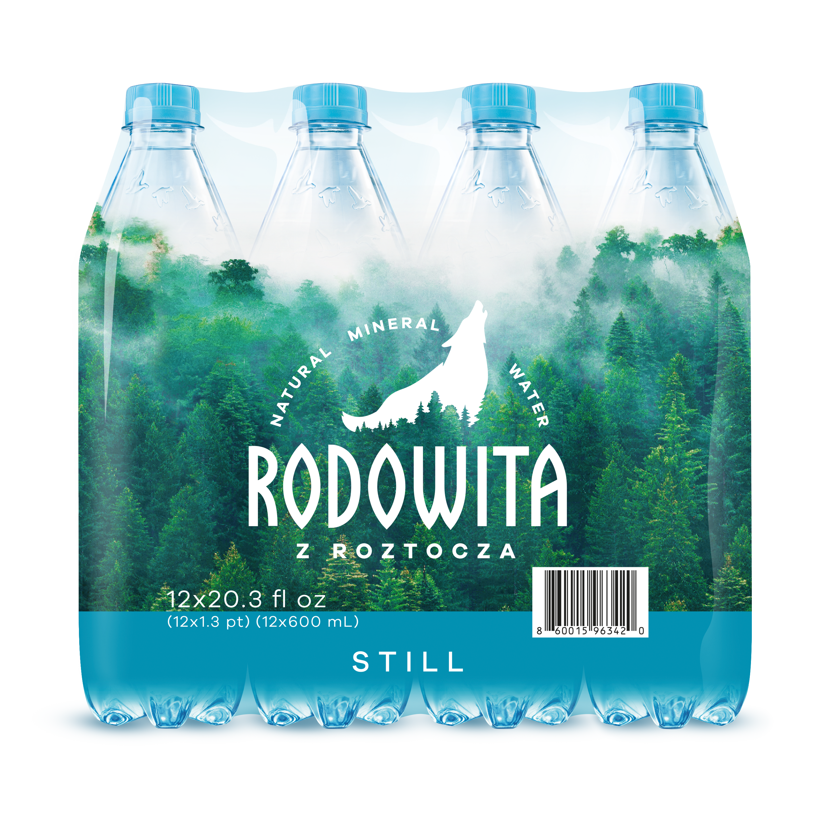 600ml 12 Bottles/Case Natural Mineral Water, Still