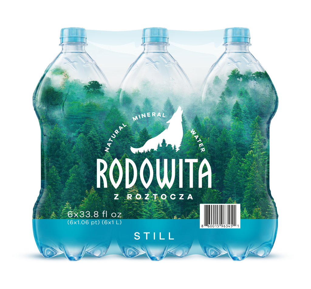 1 liter 6 Bottles/Case Natural Mineral Water, Still
