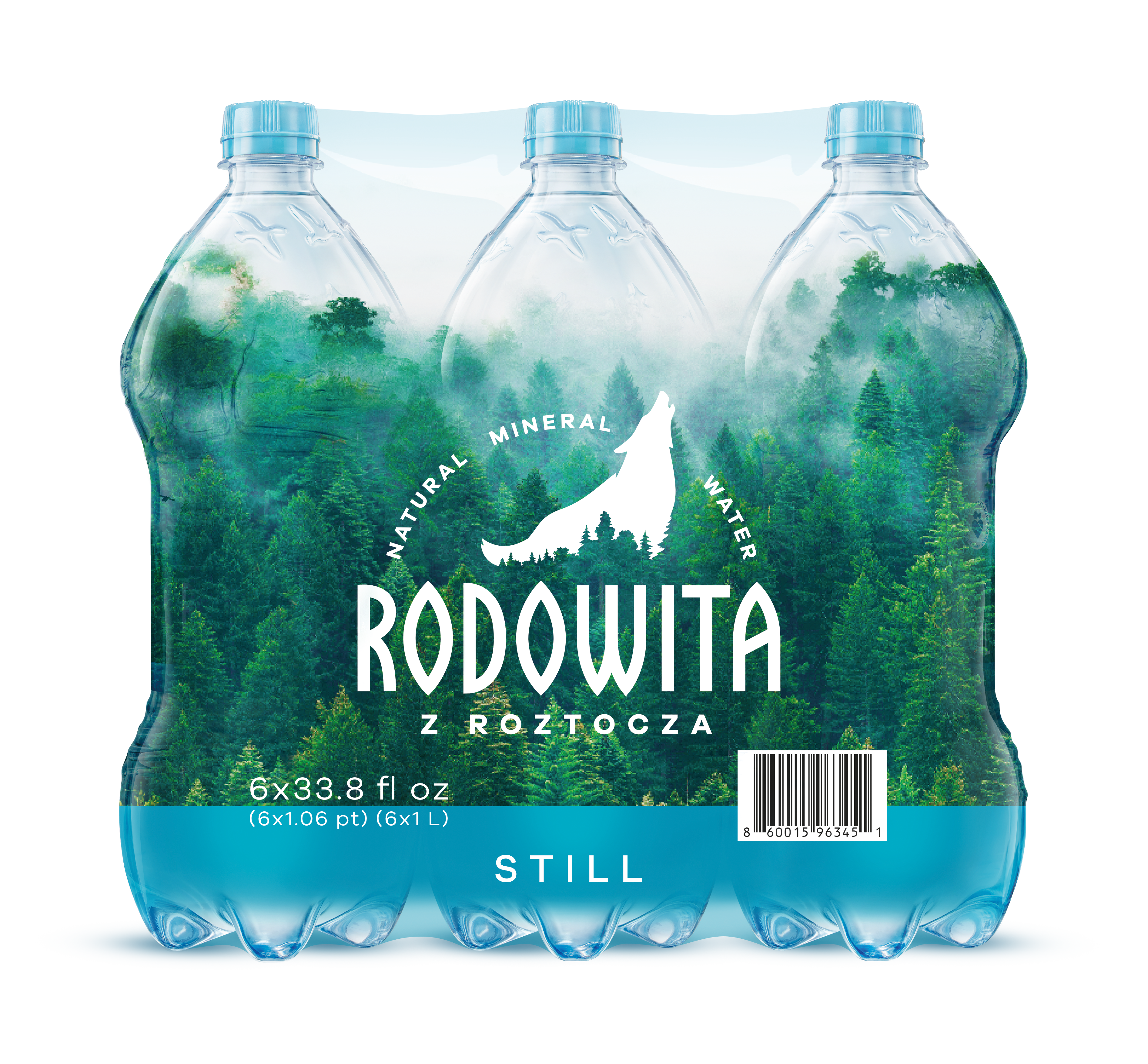 1 liter 6 Bottles/Case Natural Mineral Water, Still